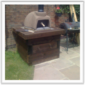 Wood burning domb oven